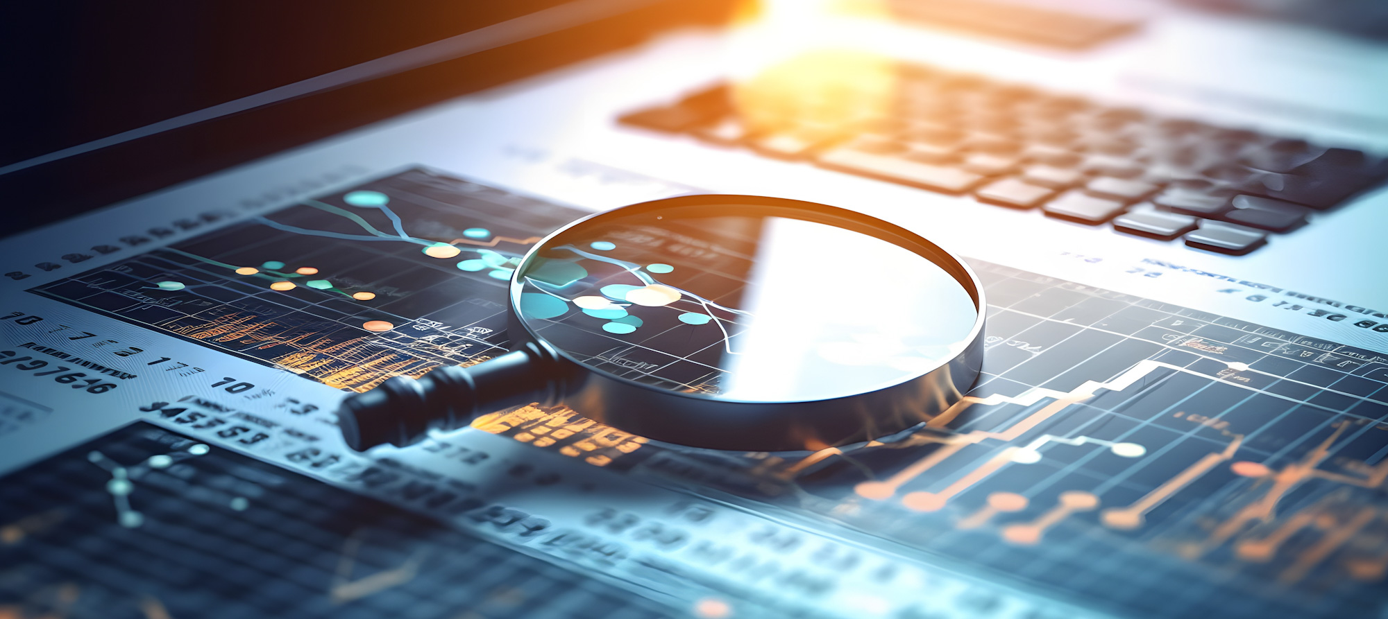 Business audit stock financial finance management on analysis data strategy with graph accounting marketing or report chart economy investment research profit concept.
