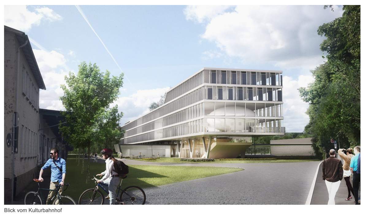 Entwurf für den Fraunhofer-Neubau von HHS Architekten aus Kassel