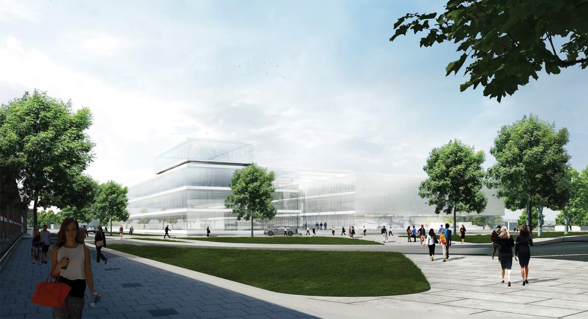 Entwurf für den Fraunhofer-Neubau von Ingenhoven Architekten aus Düsseldorf