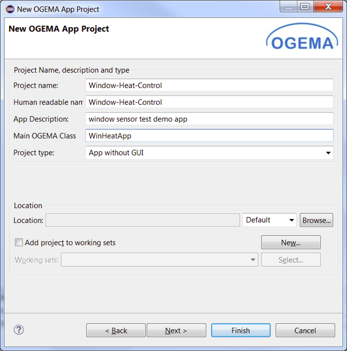 OGEMA-SDK: Eclipse-Wizard zum Erstellen einer neuen App