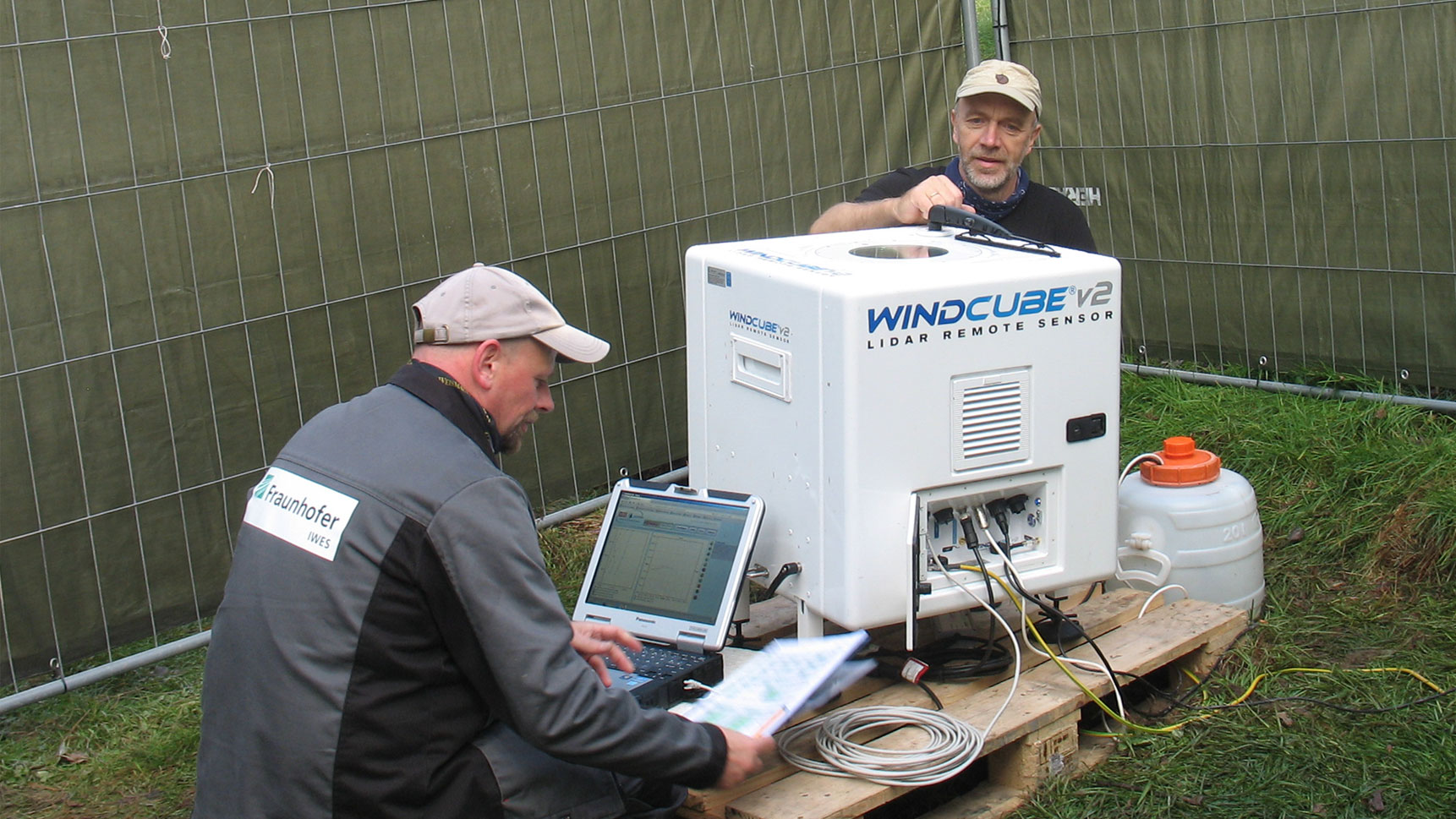 Aufbau eines LiDAR-Gerätes zur Bestimmung des Windpotenzials an einem Waldstandort