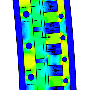 Flussdichteverteilung Flussdichteverteilung: Berechnung von neuartigen Generatordesigns anhand der FEM