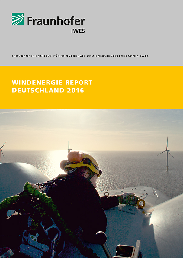 Cover photo for Germany Wind Energy Report 2016. Only available in German.